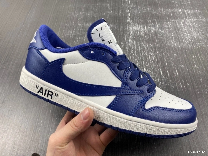 Bmlin Shoes OFF-WHITE TRAVIS CUSTOM JORDAN DM7890-101 X AIR X 1 SCOTT 0727